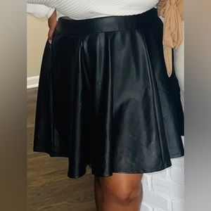 Faux Leather Skirt